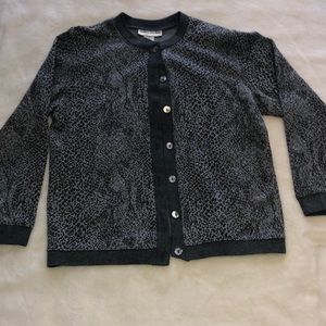 Grey button up sweater